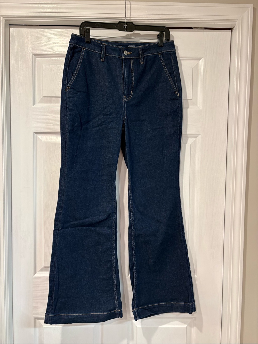 Old Navy Women's Deep Indigo Wide Leg Jeans